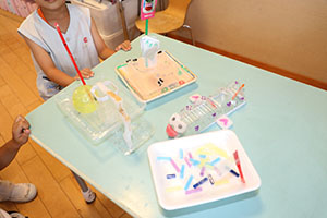プールのおもちゃの制作　E