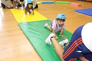 体操教室　楽しかったね　ぺんぎん