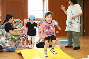 体操教室　楽しかったね　ぺんぎん