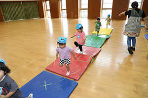 体操教室　楽しかったね　ぺんぎん