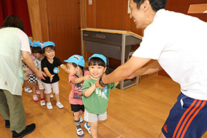 体操教室　楽しかったね　ぺんぎん