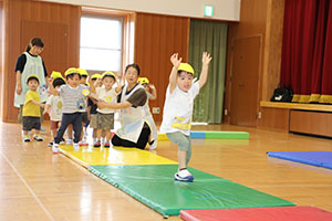 体操教室　楽しかったね　あひる