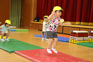 体操教室　楽しかったね　あひる
