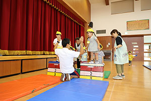 体操教室　楽しかったね　あひる
