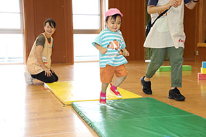 体操教室　楽しかったね　ひよこ