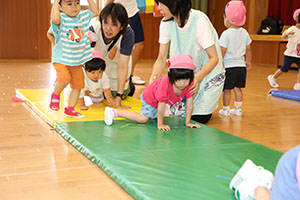 体操教室　楽しかったね　ひよこ
