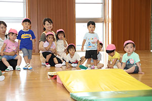 体操教室　楽しかったね　ひよこ
