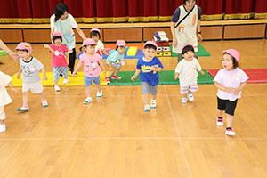 体操教室　楽しかったね　ひよこ