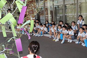 短冊に願いを込めて・・・☆彡　年長組