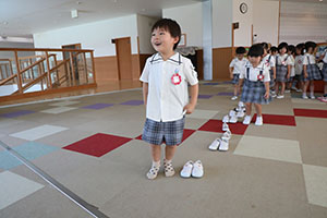 上靴を使ったリズム遊び　ばら