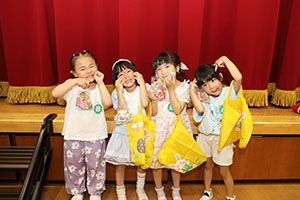 エンゼル七夕まつり　おかしのつかみどり・的あて・わなげ　年長・ぺんぎん　　NO.1