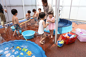 プール　楽しかったね　あひる