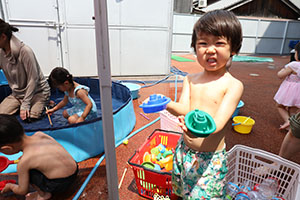 プール　楽しかったね　あひる
