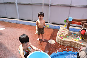 プール　楽しかったね　あひる