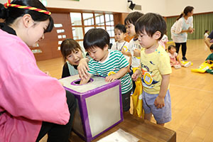 エンゼル七夕まつり　おかしのつかみどり・的あて・わなげ 　年中 ・ひよこ・あひる　NO.1