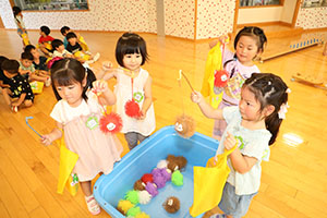 エンゼル七夕まつり　ヨーヨーすくい　年少