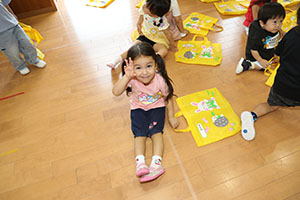 エンゼル七夕まつり　おかしのつかみどり・的あて・わなげ 　年少　 NO.1
