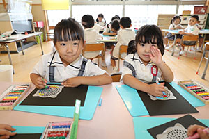 花火の制作　ばら