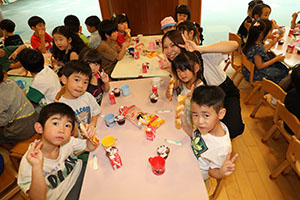 年長お泊り保育3.　みんなで朝ごはん　ー２日目－
