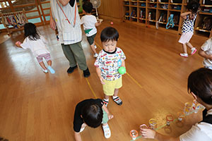 ボール遊び楽しかったね　ぺんぎん