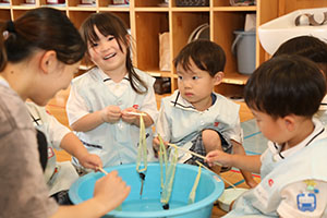 ザリガニ釣り　こあら