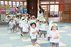 綱引き楽しかったね　年少組