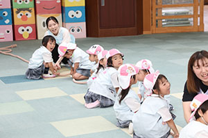綱引き楽しかったね　年少組