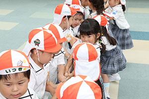 綱引き楽しかったね　年少組