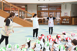 綱引き楽しかったね　年少組