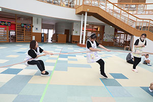 綱引き楽しかったね　年少組