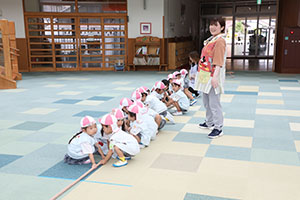 綱引き楽しかったね　年少組