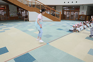 綱引き楽しかったね　年少組