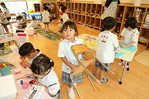5クラスで自由遊び🎵　年中組