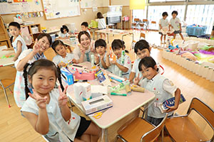 5クラスで自由遊び🎵　年中組