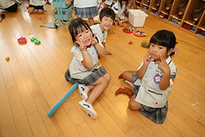 5クラスで自由遊び🎵　年中組