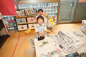 秘密基地を作りました　うさぎ