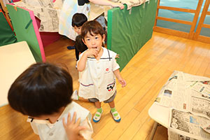 秘密基地を作りました　うさぎ