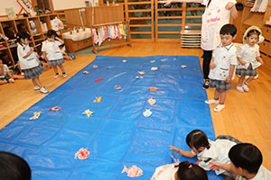 お魚釣り楽しかったね　きりん