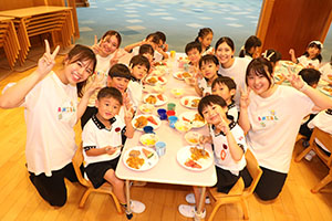 年長お泊り保育4・食育のお話とスペシャルディナー