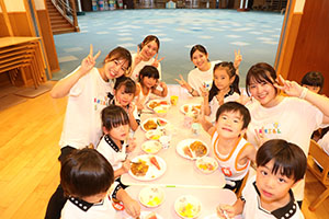 年長お泊り保育4・食育のお話とスペシャルディナー