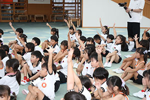 年長お泊り保育4・食育のお話とスペシャルディナー
