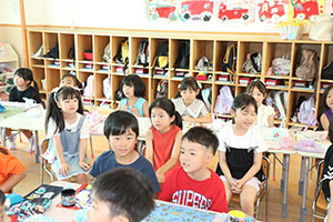 カミングエンゼル　1年生の皆さん・お帰りなさい！　朝の様子