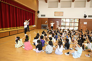 カミングエンゼル　1年生の皆さん・お帰りなさい！　朝の様子