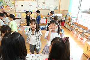 カミングエンゼル　1年生の皆さん・お帰りなさい！　朝の様子