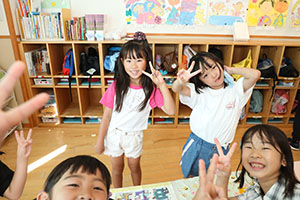 カミングエンゼル　1年生の皆さん・お帰りなさい！　朝の様子