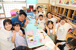 カミングエンゼル　　給食美味しかったね