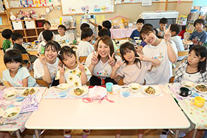 カミングエンゼル　　給食美味しかったね