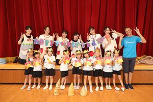 8月生まれのお誕生会　ーいろいろリレーー　年長組