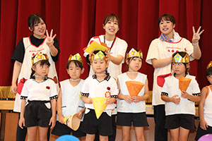 8月生まれのお誕生会　ーいろいろリレーー　年長組