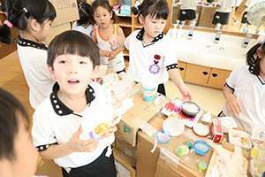 お店やさんを作ろう！　ひまわり・ばら・すみれ